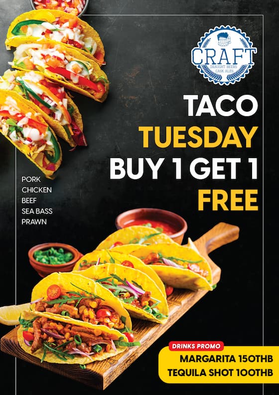 Tago Buy 1 Get 1 Free on Tuesday